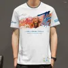 Mvzx mäns t-shirts herrar t skjortor man sommar anime genshin påverkan spel figur hip hop crew nacke älskare par stil barn korta ärmar monterade mjuka