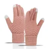 Party Favor Parape świąteczne rękawiczki na ekran Touch Winter Touch Screen Damskie i męskie nacięte imitacja wełna wełna All-Finger bez poślizgu na świeżym powietrzu dla rodziny SN5001