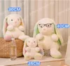 30/40/50 cm kawaii arcobaleno coniglio ripieno peluche colorato peluche di peluche dambolo per bambini regali per bambini