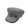 Girls Navy Wholesale Female Newsboy Winter Cap New Trend Women Black Leather Beret Hat