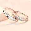 2022 Klassische Twist Verstellbare Paar Ringkupfer plattiert Platin ￼berlappen M￤nner Frauen Engagement Hochzeit Finger Accessoire Valentinstag Geschenkschmuck Gro￟handel Gro￟handel Gro￟handel
