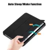 Skórzane przypadki na iPada 10.9 10.2 AIR 3 10. 9. 8. 8.9. 10 "Case Smart Slim Protective Fold Cover Tablet Auto Sleep Wake Funkcja