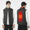 11 adet ısıtmalı ceket moda erkekler kadınlar zeki usb elektrikli ısıtma termal sıcak giysiler kış yeleği plussize 210923
