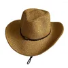Beretti China Products Unisex Spring Summer Treccia traspirante Floppy Fedora Beach Hat Panama