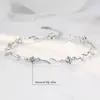 Braccialetti a maglie Il materiale bianco-argento non sbiadisce ed è allergico Fabbrica diretta oceano Bracciale a forma di cuore Gioielli fatti a mano Modalità femminile