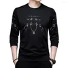 Moletons masculinos manga comprida Fit regular Elastic Cuff Sweatshirt Molether Men Roupos