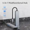 5-in-1 Type-C Hub 4K multifunctionele converter aluminium legering shell USB3.0 USB2.0 HD PD-poorten brede compatibiliteit USB