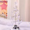 Christmas Decorations Table Top Tree LED Light Up Trees Silver/Gold Spiral Lighted