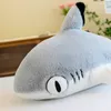 Géant Doux Requin Chat En Peluche Jouet Baleine Chat Poupée Sommeil Oreiller Enfants Cadeaux De Noël DY10112