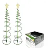 Decorazioni natalizie Luci dell'albero a LED Solar Xmas Decorative Fairy Energy Lamp Stakes Decorazione da giardino tremolante all'aperto