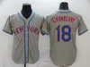 2022 novità Maglie da baseball Jacob 48 deGrom 30 Michael Conforto 18 Darryl Strawberry Jersey Top Quality cucita Grigio Bianco Blu per uomo Taglia