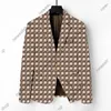 2023 zachodnia odzież męska Blazers projektant jesień luksusowa odzież wierzchnia płaszcz slim fit siatka w paski kratę geometria patchworkowe płaszcze męskie ubranie