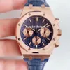 BF 26331 Mens Watch 18K Rose Gold Grande Dial Dial Swiss ETA 7750 Автоматический хронограф 28800VPH