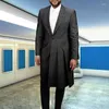 Garnitury męskie garnitur 2 sztuki kawa Burgundowa kołnierz dopasowany Slim Fit Casual Formal Business Groomman Blazer Spods