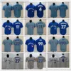 2022 news Baseball 27 Maillots Vladimir Guerrero Jr. Bleu 4 George Springer 11 Bo Bichette 99 Maillot Hyun-Jin Ryu Top Qualité Gris Blanc Gris