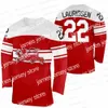 Hockey-Trikots 2022 Winter Away Hockey Jersey Phillip Bruggisser Mark Senden Matias Lassen Matthias Asperup Nicklas Jensen Markus Lauridsen Oliver