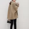 Women's Fur Ladies Autumn/winter 2022 Lapel Warm Coat Loose And Fashionable Single Button One-piece Grained Plush Female Wool