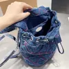 Backpack Style Bag Denim Luxury Designer Brand Fashion Shoulder Bags Handbags Women Letter Purse Phone bag Wallet Totes Chain High Quality