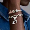 Bracelets à breloques en argent sterling Chaînes de chariot de citrouille DIY Fit Bijoux de style Pandora