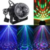 7Color 3W LED -effekter Disco DJ Sound Control Laser Projector Effect Ljus Musik Julfestdekoration Stage Ljus