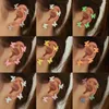 Backs kolczyki 2022 Modny klip motynny na kolczykach bez przekłuwania regulowanych kości Paillette Bones Ear Estetyczny Prezent dla kobiet