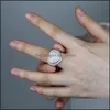Обручальные кольца обручальные кольца двухтонные золото покрытые Micro Pave 5a Cz Cubic Цирконие