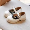 Flat Shoes Toddlers Spring Autumn Princess Little Girls PU Leather 1-6Years Old