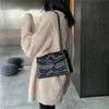 LUXURYS torebki Kobiety nit Klapa luksusowe designerskie torby na ramię torebki krzyżowe body