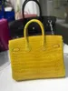 kellyity bag designers 핸드백 birkinbag 여자 가방 가을 2024 New Nile 악어 핸드백 25cm higquality 여자 가방 대용량 ayw