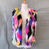 Women's Fur MJ-6 Fashion Winter Clothing Multicolor Imitation Vest Women Waistcoat