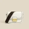 HBP Leather Bag Womens New Hight Leiche Design One-One-Coulder Messenger Square Square Handbag Fashion Nased Tofu Facs