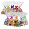 Emballage cadeau 200pcs Party Favors Bags Clear Cello Candy Treat Cookie