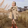 Coat Spring Autumn Girls Jacket Children Outerwear Long Sleeve Kids Clothes Jackets For Teeny Girl Trench 4-14Y