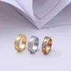 Bandringe aus 316L-Titanstahl, Ring für Liebhaber, Größe für Damen und Herren, Luxus-Designer-Schmuck, Nr. Box254B