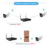 ANSPO 3MP draadloos beveiligingscamerasysteem 8ch NVR HD CCTV WiFi Audio Kit NVR Indoor Outdoor Waterdichte IP66 Infrarood