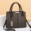 Bolsas Moda Feminina 2022 com Borla Bolsas de Couro PU com Alça Superior Bordadas Bolsa de Ombro Senhora Estilo Simples