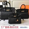 Birkinbag Designer Designers Handbags 2023 Handmade Cowhide BK25 30 Litchi Match Single épaule Messager Messenger Belon physique Grand AYW