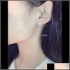 Stud Super Glittering Ins Fashion Designer De Luxe Diamants Zircon Élégant Camélia Rose Fleur Boucles D'oreilles Pour Femme Filles Or Sqgov Vg Ot9Hg