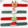 Christmas Clap Circle Toys Kids Favor Gifts Santa Claus Birthday Party Decor Theme Bracelet GCB16609