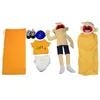 Nadziewane pluszowe zwierzęta 60 cm duże Jeffy Boy Hand Hand Puppet Dzieci miękki lalka talk show impreza świąteczna lalka pluszowa zabawka kczeńowa k4860389