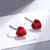 Stud Earrings Trendy 925 Sterling Silver 3EX Heart Cut VVS1 D Real Moissanite Pass Test Diamond Fine Jewelry GRA Wholesale