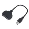 Cabos USB 3.0 para SATA de alta velocidade para HDD externo de 2,5 polegadas SSD disco rígido SATA 3 22 PIN Adaptador