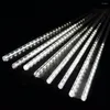Saiten 30 cm 50 cm Feiertagslichter Wasserdichte Meteorschauer Regenröhren LED-Lichtlampe EU US Weihnachtsschnur für Hochzeitsgarten