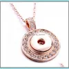 Pendant Necklaces Pendant Jewelry Pendants Of Tree Snap Necklace Without Chains Fit 12Mm Or 18Mm Button Dff0562 Drop Delivery 2021 C Dhjml