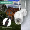 Câmeras de cúpula yoosee 1080p 2mp 5mp wi -fi ptz câmera externa à prova d'água Câmera de segurança CCTV Humanóide rastreamento automático Night Vision 221025