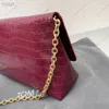 Tom's nieuwe tas mode krokodil patroon handtas horizontale clamshell tas luxe ontwerper gouden zilveren ketting schoudertassen