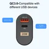 USB-mobiltelefonadaptrar europeiska US Standard Charger PD 20W Dual-Port Fast Charging Head QC3.0 PD för Apple Huawei Xiaomi