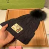 Designer Winter gestrickte Mütze Wollhut Frauen klobig gestrickt dick warm warm