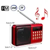 Radio Mini Portable Radio Portable Numérique FM USB TF Lecteur MP3 Haut-Parleur Rechargeable 221025