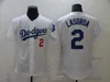 Maillots de baseball cousus 7 Julio Urias 10 Justin Turner, gris, blanc, bleu, vierge, sans numéro, pour hommes et femmes, 2021